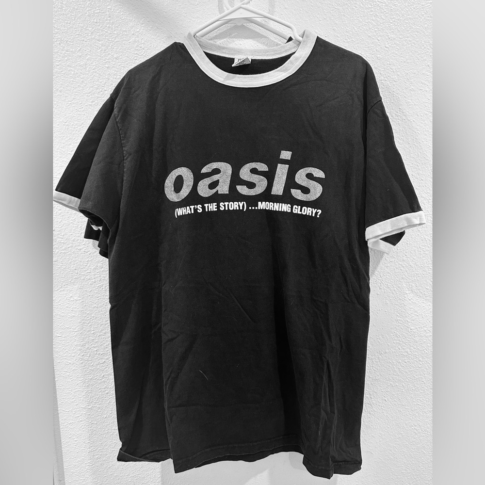 SOLD - Oasis Vintage T-Shirt 90s Original Ringer Tee Britpop Band Tour